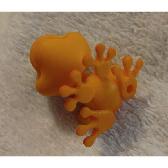 LPS Littlest Pet Shop Authentic #874 Orange Frog With Blue Eyes And Purple Spots - Picture 3 of 3